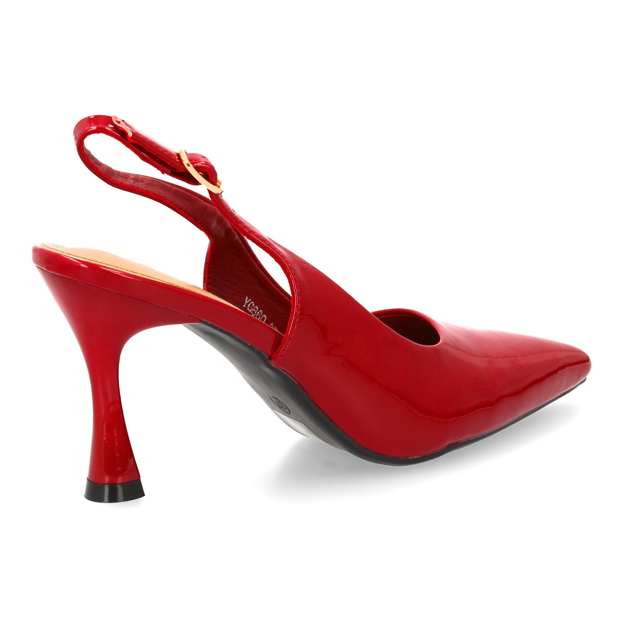 Zapato de tacón destalonado punta fina