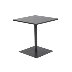 Table de jardin bistrot carré acier 2 places 70 cm intérieur/extérieur  OREA