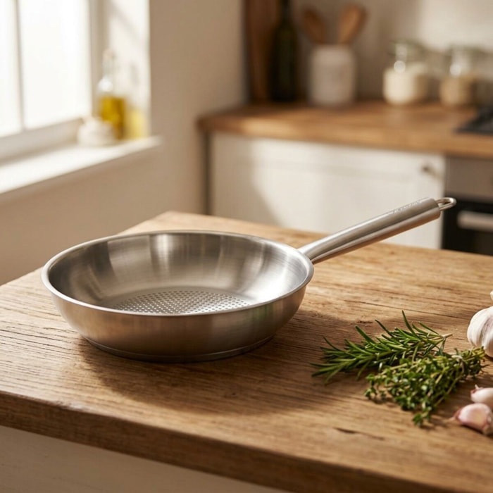 Poêle en inox 18/8 Fackelmann Ovalgriff