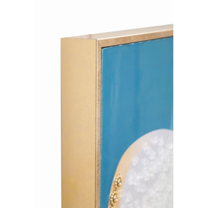 DIPINTO SU TELA LACCATO DORI C/CORNICE -B- CM 62X4X92