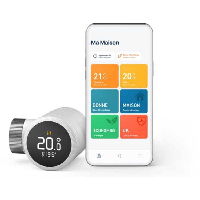 Tête thermostatique connectée TADO X pour radiateur