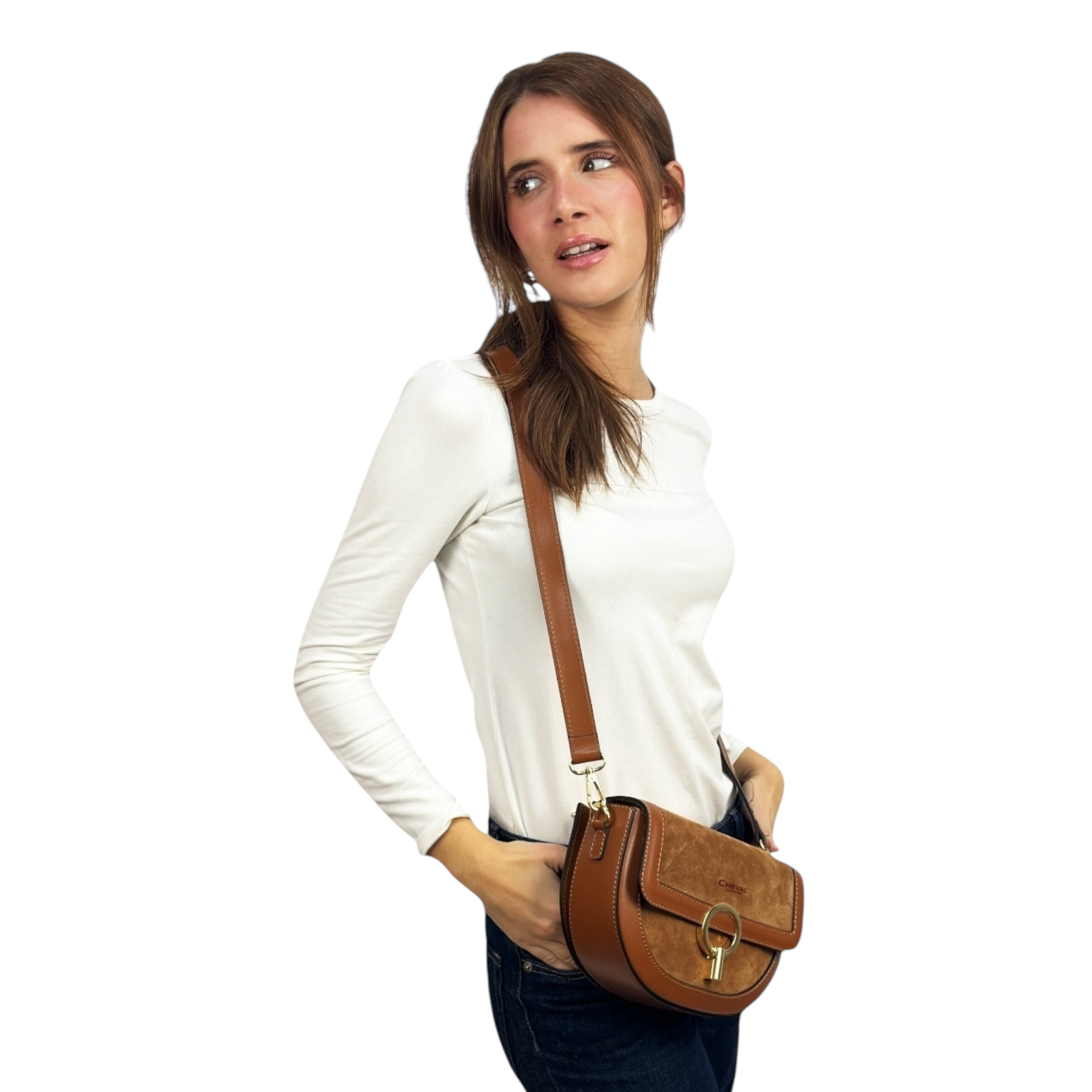 Bolso Cruzado Cheval Firenze Ambra F/W Camel