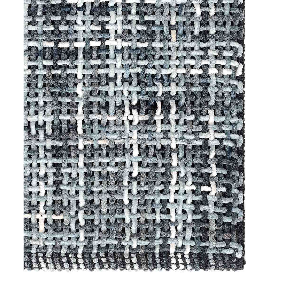 Tappeto bagno CRAZY ANTRACITE in microfibra misto cotone, morbido antiscivolo lavabile in lavatrice, tappetino lavabo sanitari bagno