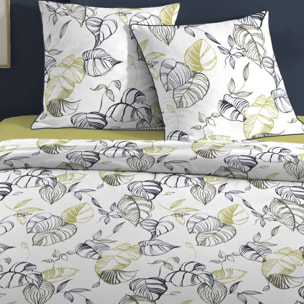 Parure Housse De Couette 3pcs 100% coton 57fils Filo Vert