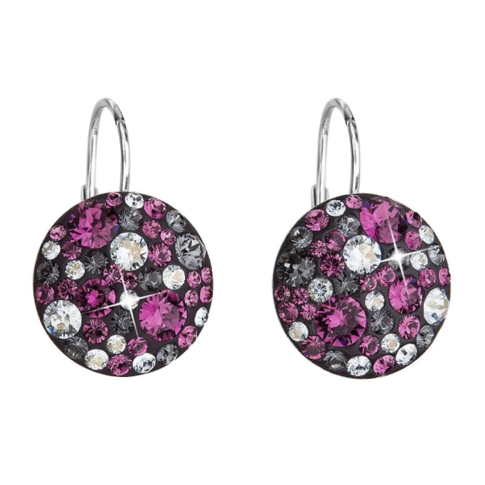 Pendientes Round Brillantin adornado con cristales de Swarovski