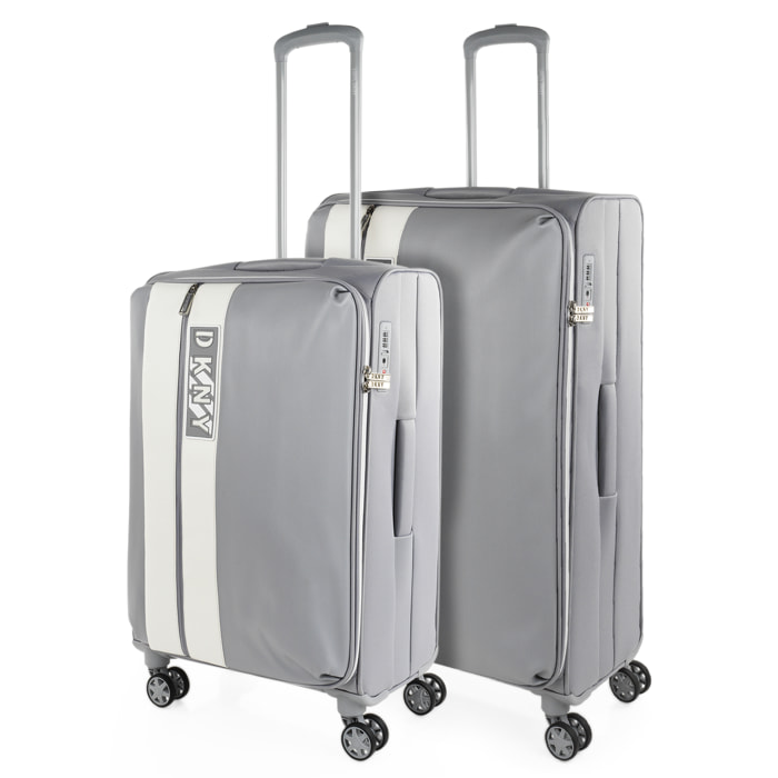 Juego De Maletas Semi-Rígidas Eva Dkny Instinct Storm Grey