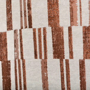 Rideau "Leyna" jacquard terracotta 140x260cm