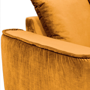 Canapé Velours Angle Gauche Altamo - 4 Places