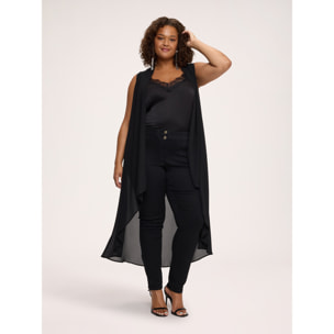 Fiorella Rubino - Jeans Skinny con doppio bottone - Nero