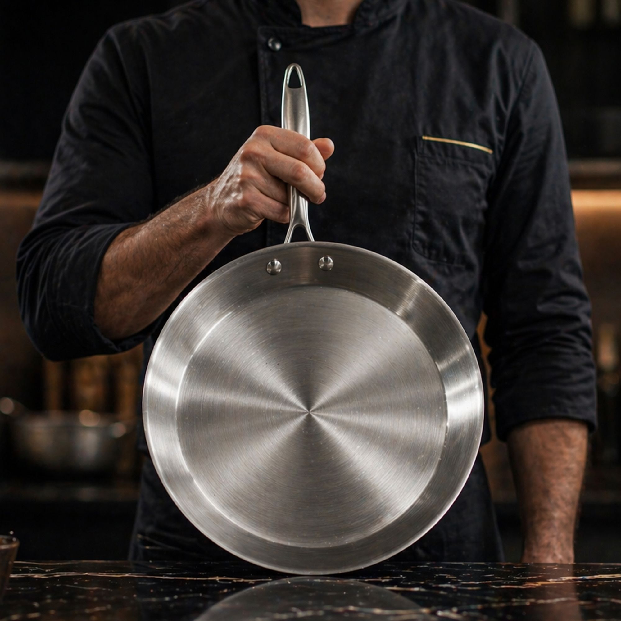 Crêpière acier inoxydable 28cm - fait en France - tous feux TRIPLY