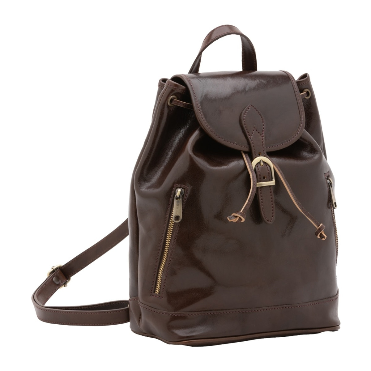 Borsa a spalla da donna - Modello False - 100% pelle artigianale - 25.0 x 32.0 x 14.0 cm