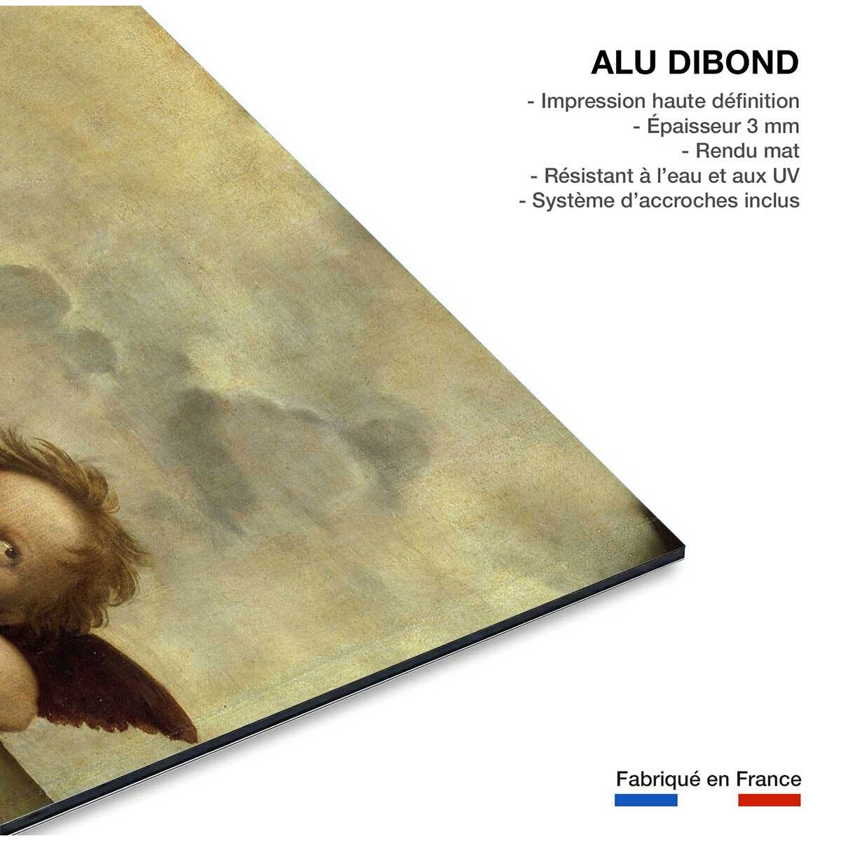 Tableau détail de la Chapelle Sixtine par Raphael Tableau alu Dibond