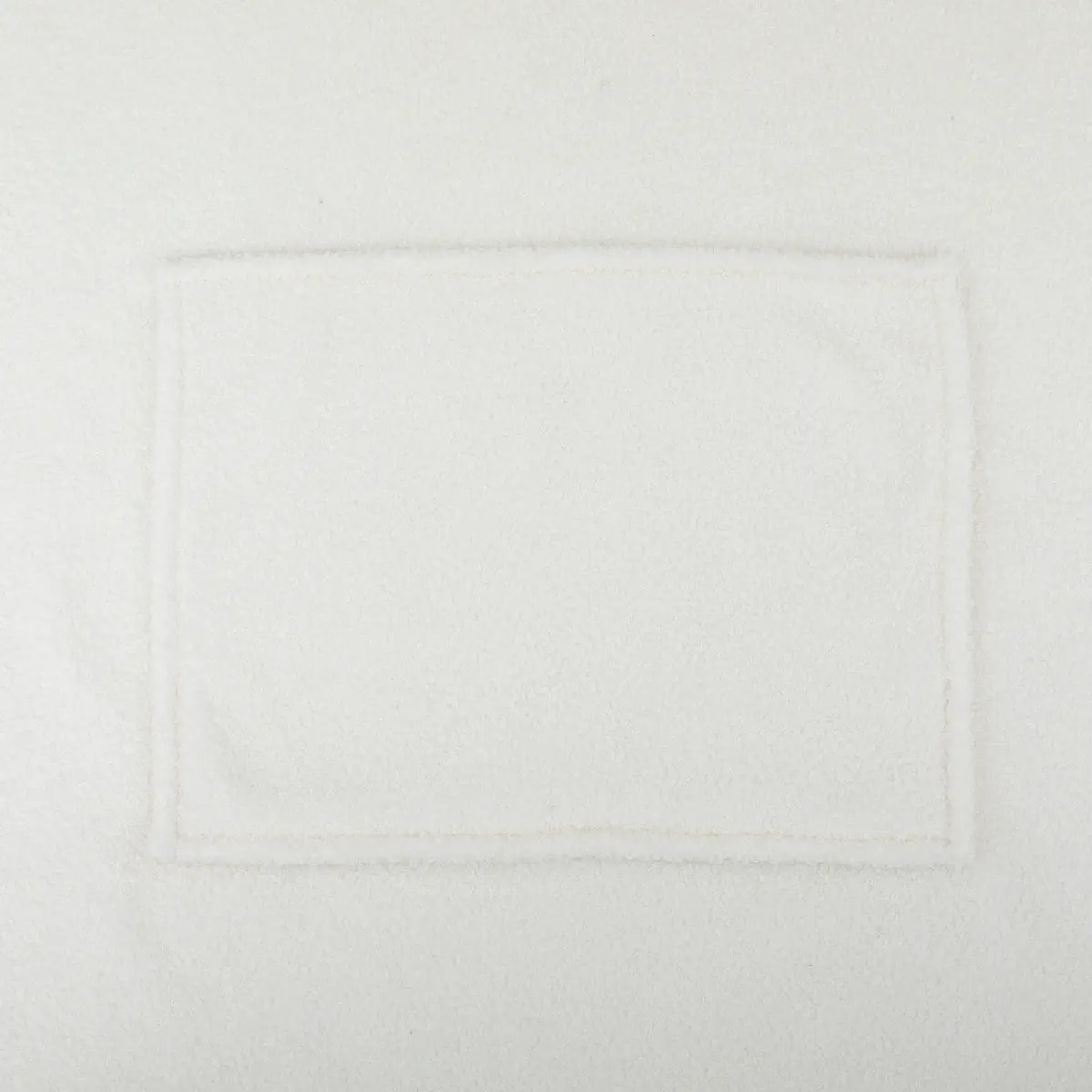 Plaid "Jaiko" en bouclette 85x118cm blanc ivoire