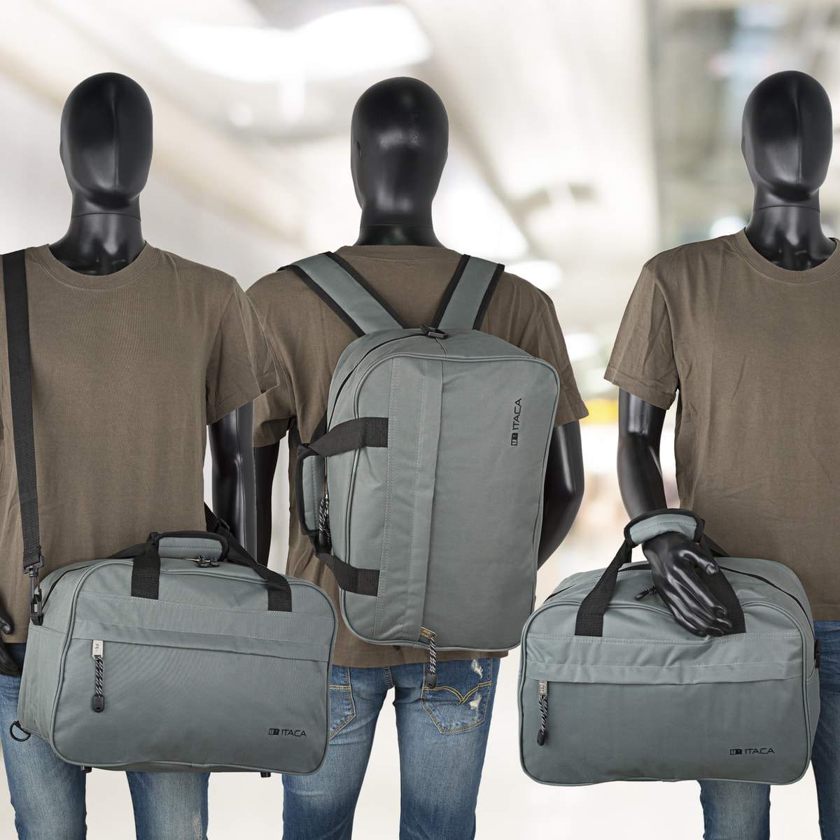 Mochila Viaje Cabina Itaca Spey Gris
