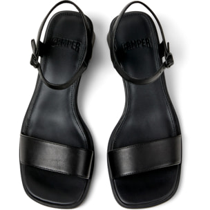Sandalias - CAMPER Kora Sandal - Negro - Cuero liso