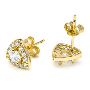 Pendientes Aldra acabado oro amarillo 18k