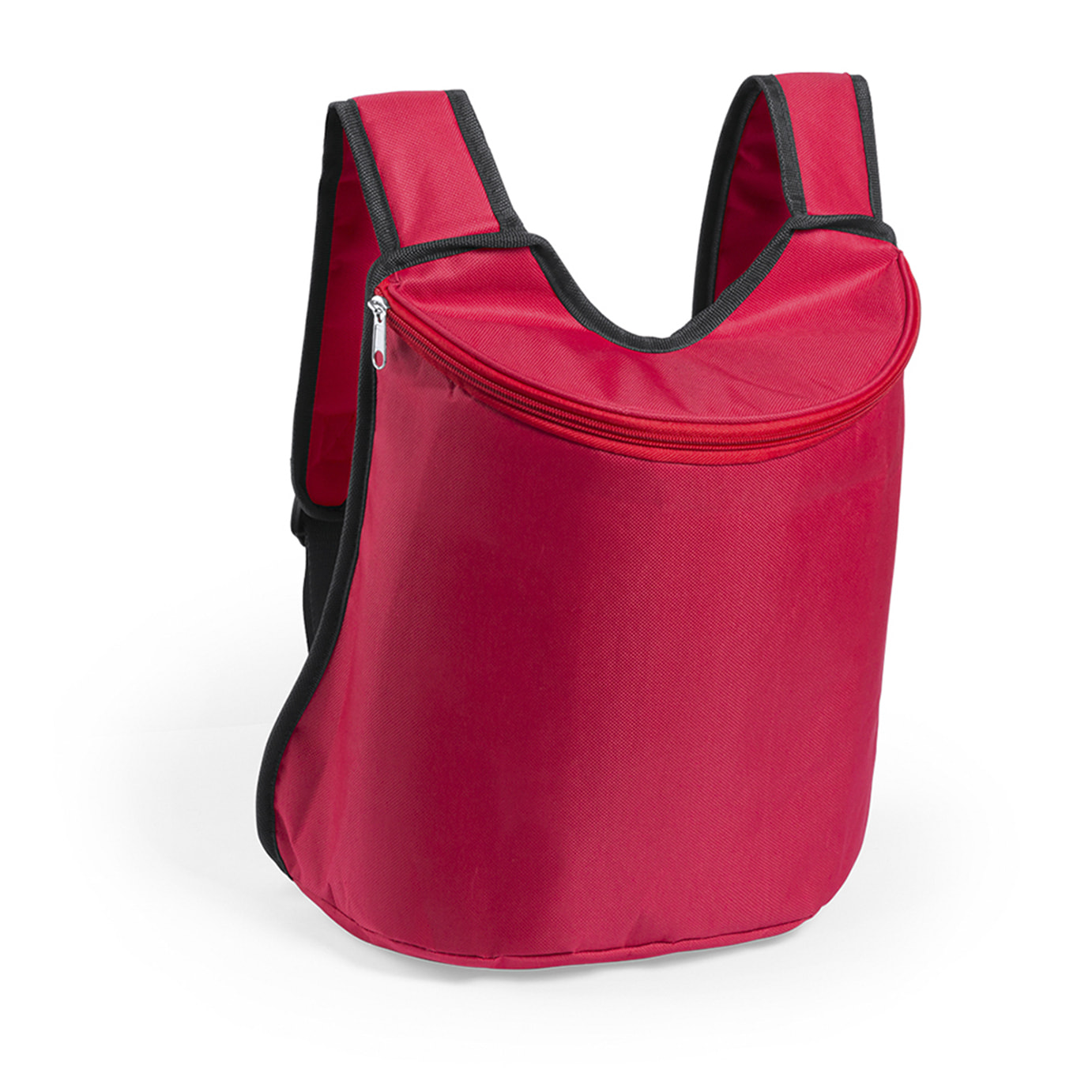 Zaino frigo Polys con chiusura a zip coordinata. Interno isotermico in finitura alluminio e manici regolabili con imbottitura