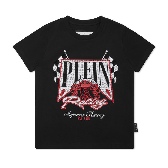 PHILIPP PLEIN T-Shirt Round Neck Ss RACING