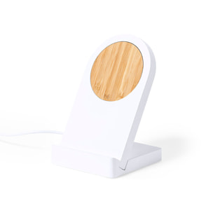 Supporto per caricabatterie wireless Nature Bamboo da 10 W. Magnetico