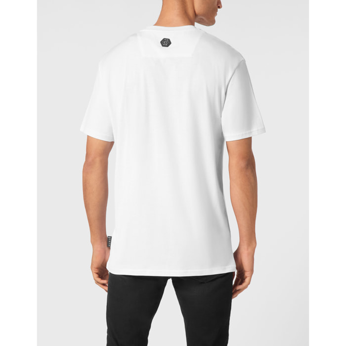 PHILIPP PLEIN Camiseta de cuello redondo y manga corta RACING