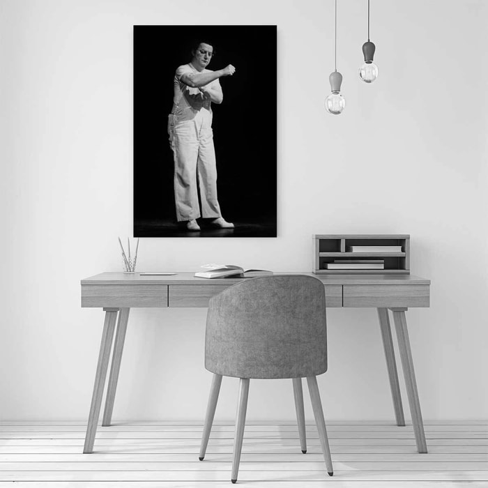 Tableau coluche sur scène  Tableau plexiglas