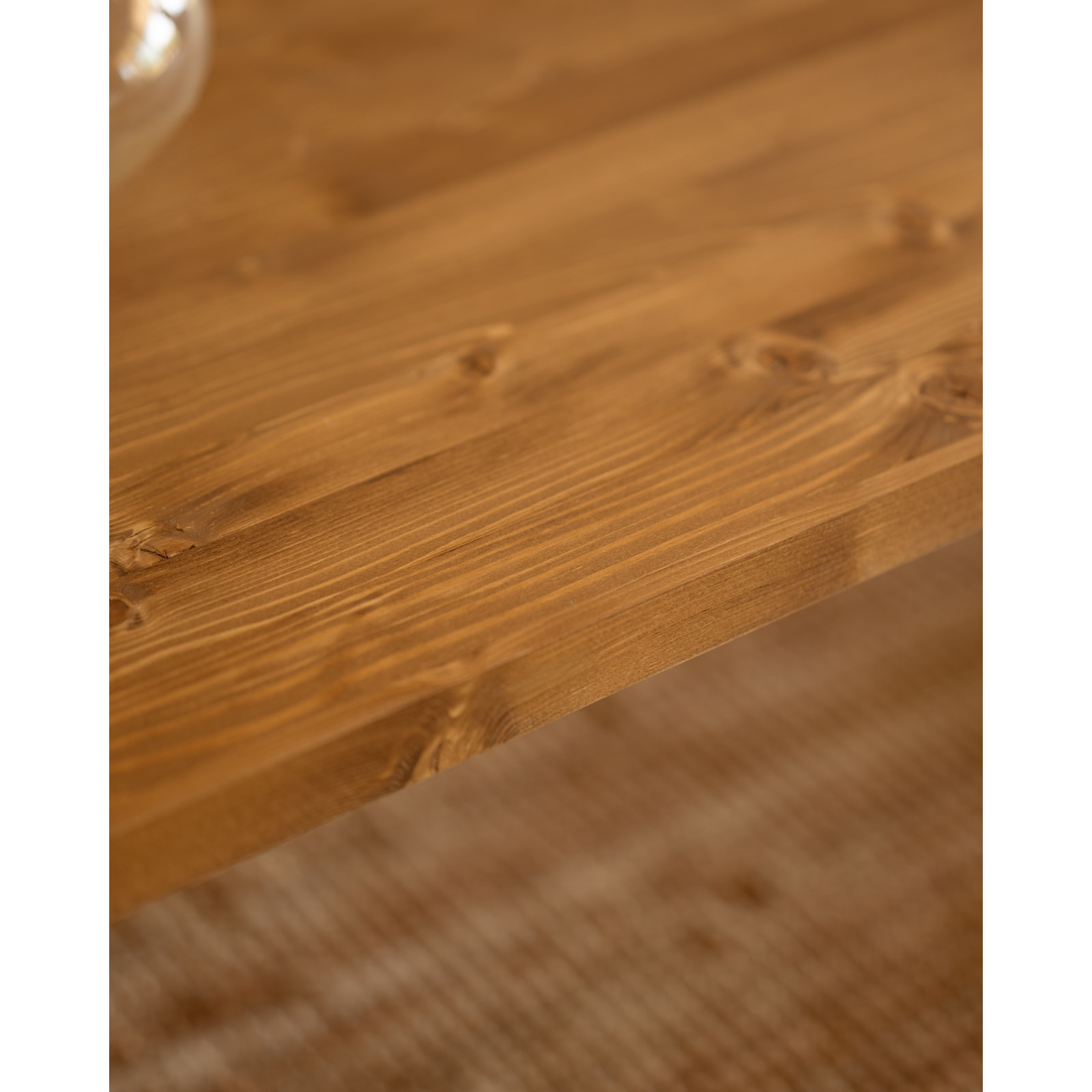 Mesa de centro de madera maciza en tono roble oscuro de varias medidas