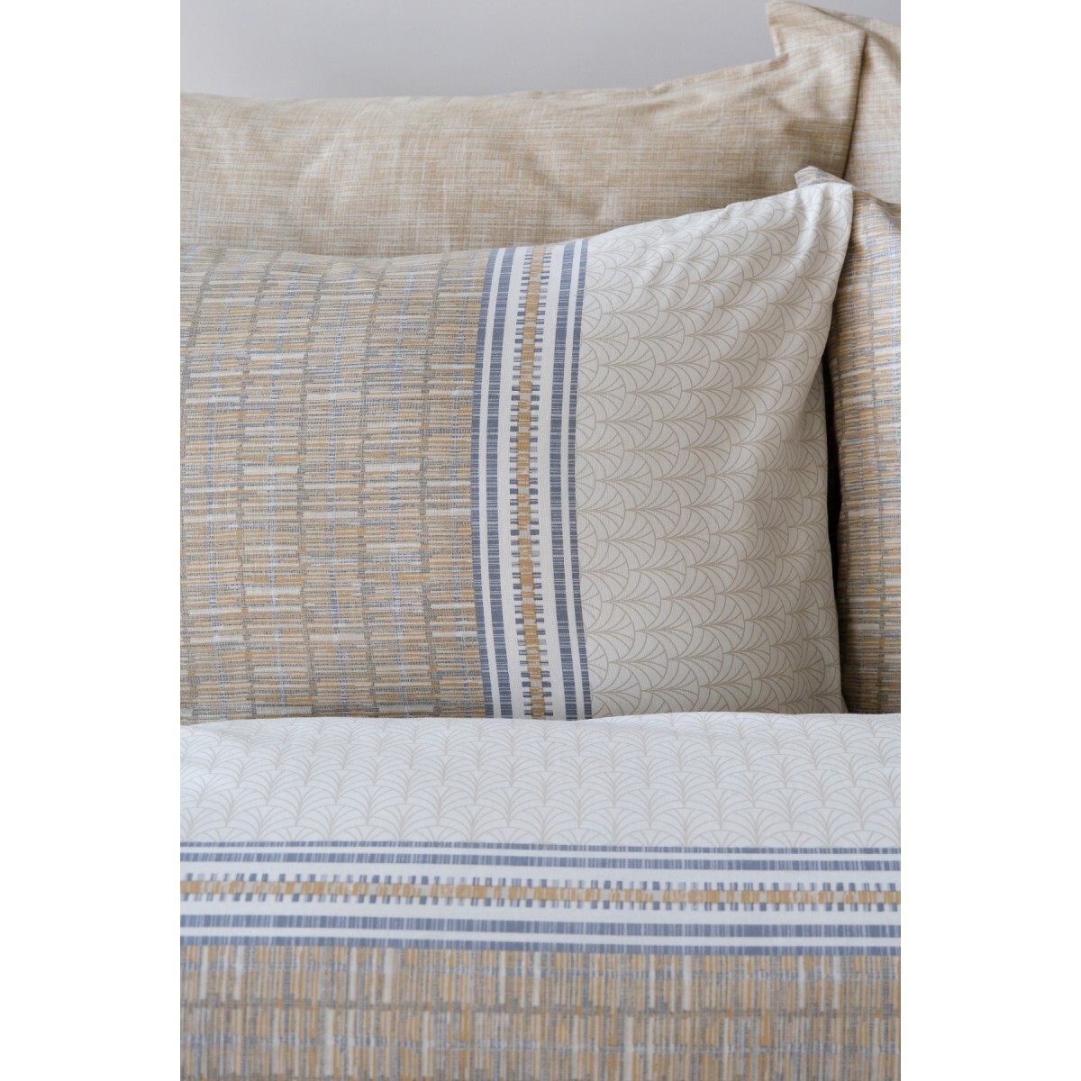 Parure de lit 100% coton imprimé "Milet"