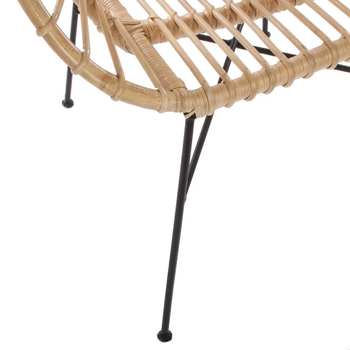 Fauteuil "Keko" métal rotin