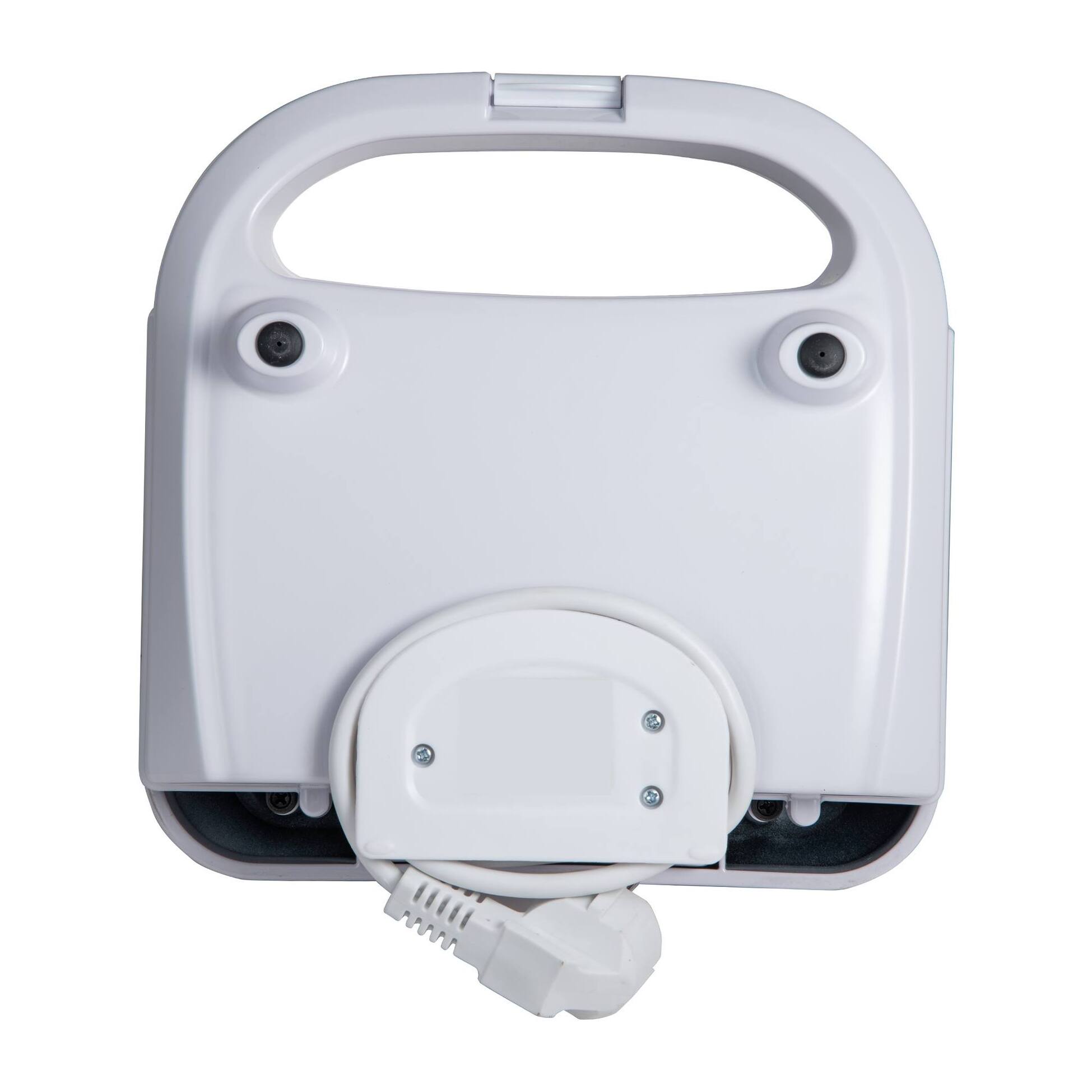 Sandwichera 750w revestimiento antiadherente, mango de tacto frío, termostato ajustable, protección contra sobrecalentamiento