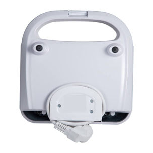 Sandwichera 750w revestimiento antiadherente, mango de tacto frío, termostato ajustable, protección contra sobrecalentamiento