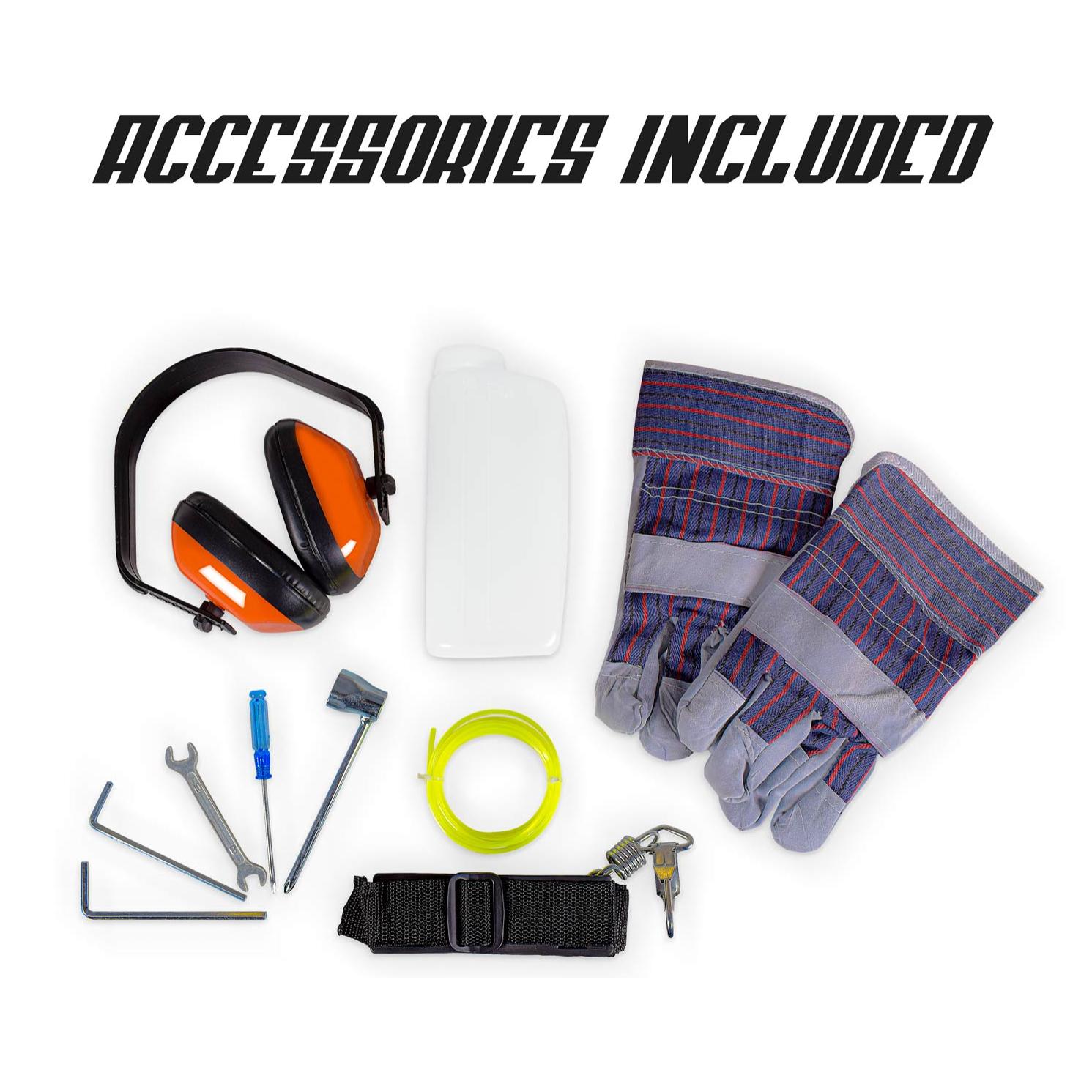 Decespugliatore a scoppio 62cc kit multifunzione 5 in 1 motosega tagliasiepi tagliabordi certificata CE