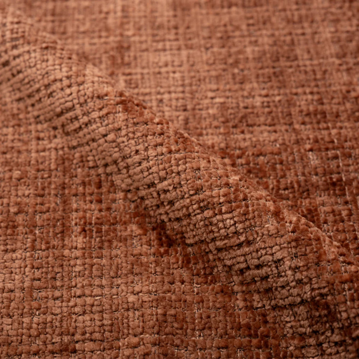 Lot de 2 chaises en velours chenillé terracotta et métal noir - Pulpy