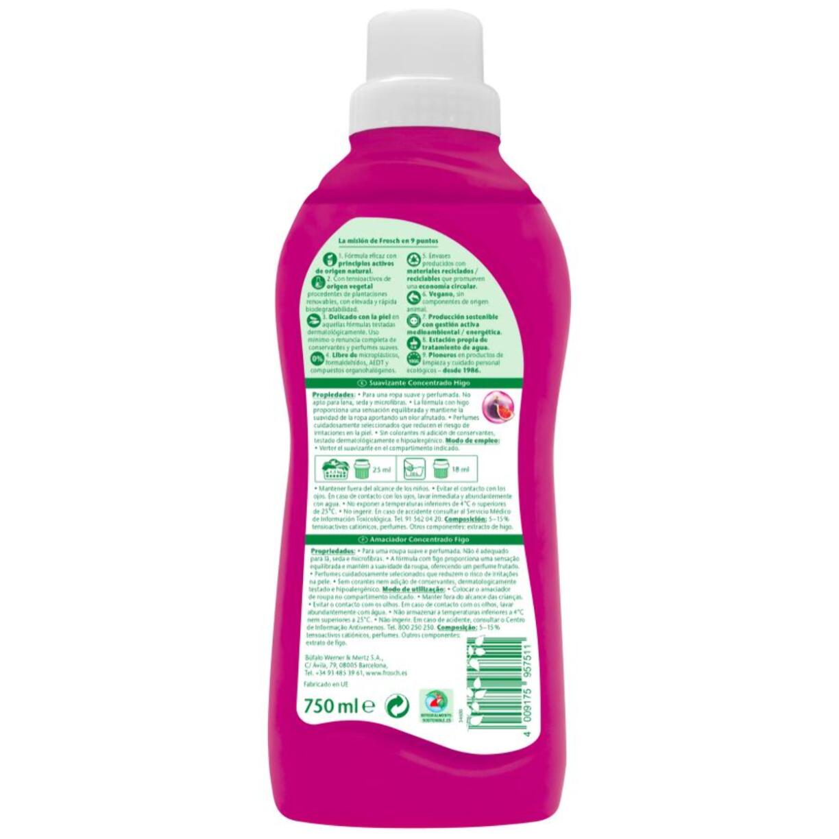 Suavizante Concentrado Higo Frosch 750 ml