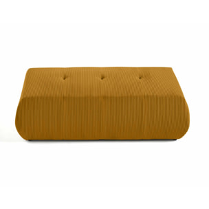 Onyx - pouf d'appoint - en velours côtelé - Jaune