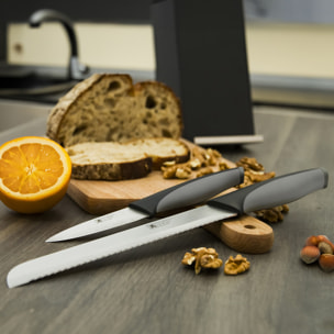 Advantage Noir & Gris - Set 5 couteaux de cuisine