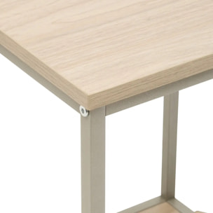 Table de chevet Duna rectangulaire 40x50cm beige