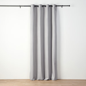 Rideau occultant chiné à oeillets - Blanc