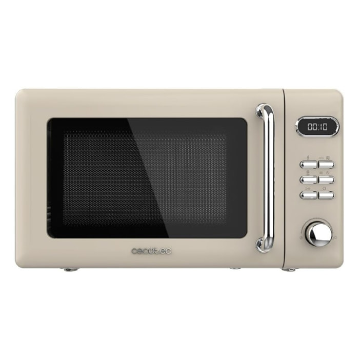 Cecotec Micro-ondes de 20 L avec grill ProClean 5110 Retro Beige