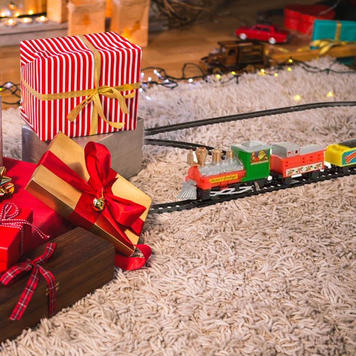 Juego de tren de navidad con 9 piezas para decoración