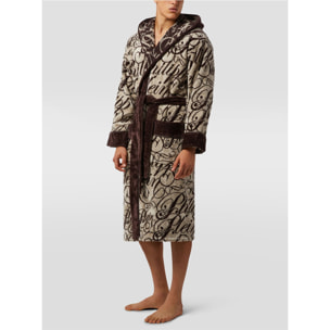 PHILIPP PLEIN Hooded Bathrobe Signature