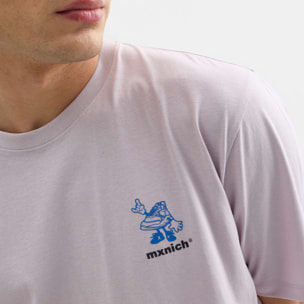 Camiseta oversize MUNICH streetwear de algodón orgánico lila