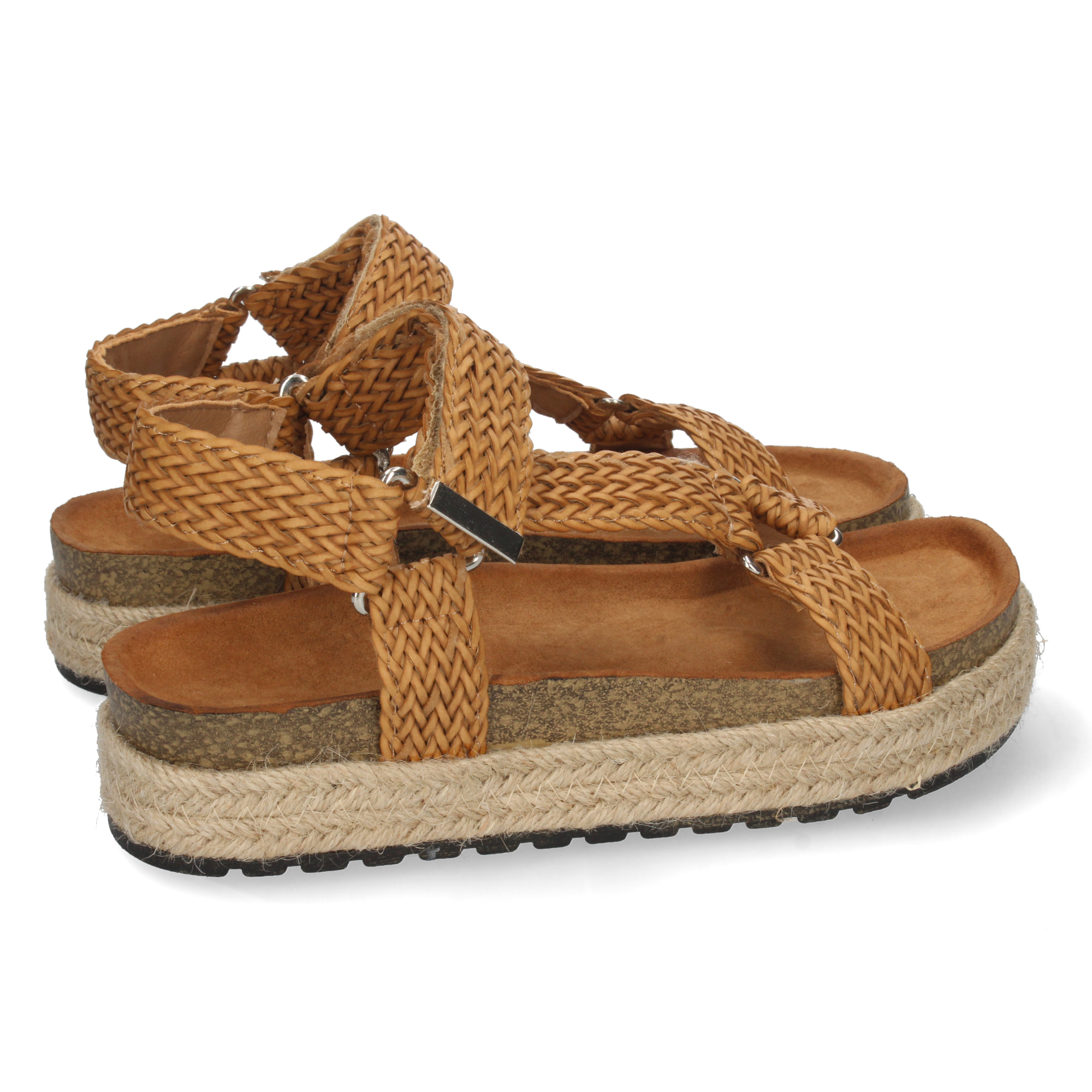 Sandalia con Yute y Cierre de cierre autoadherente