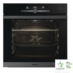 Four encastrable fonction vapeur HISENSE O643PG - Pyrolyse, Vapeur Combinée, Cuisson Voûte EvenBake, 77L