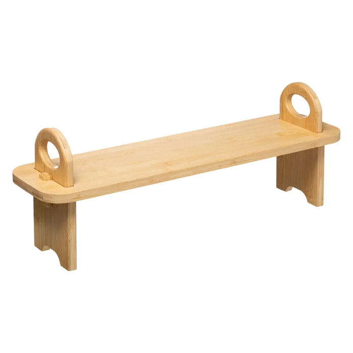 Étagère d'appoint 59x1cm sur pieds bambou