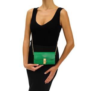 Borsa a mano da donna Made in Italy - Modello Hope - Vera pelle - 23.0 x 13.0 x 5.0 cm