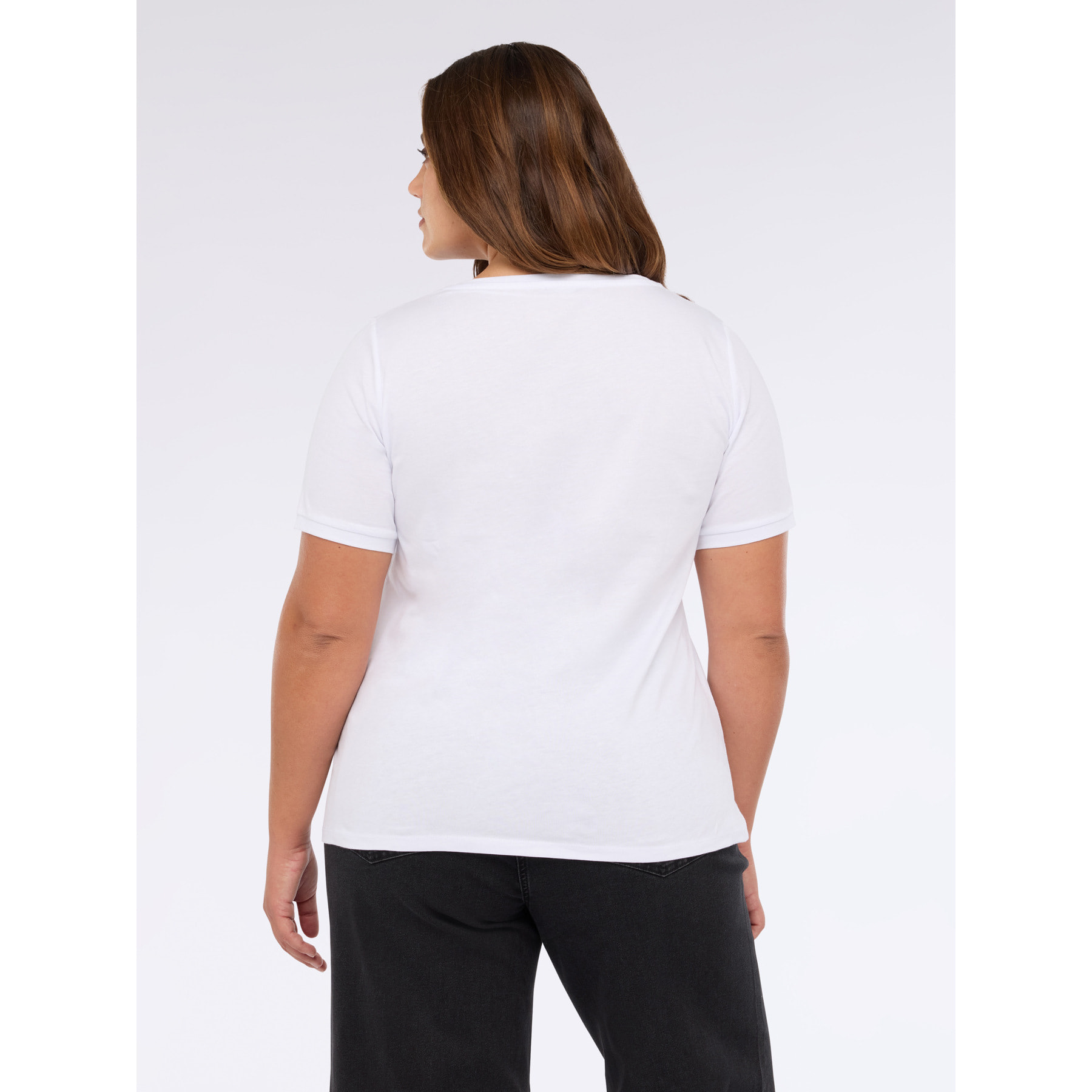 Fiorella Rubino - T-shirt Happy! in jersey di cotone - Bianco