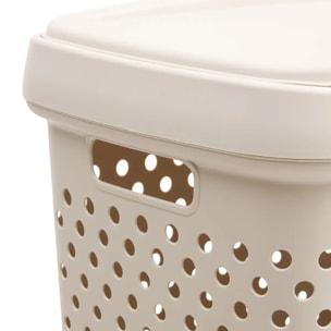 Coffre à linge Tila 70L H.65cm argile