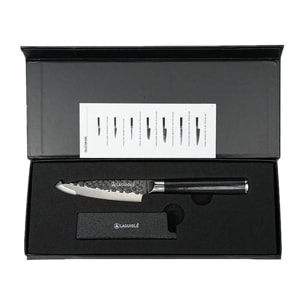 Couteau à légumes noir 21cm avec étui - "Sen"