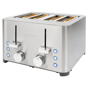 Grille pain 4 fentes en acier inoxydable Proficook PC-TA1252