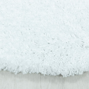 Tapis poils longs shaggy tissé motif uni RIBI